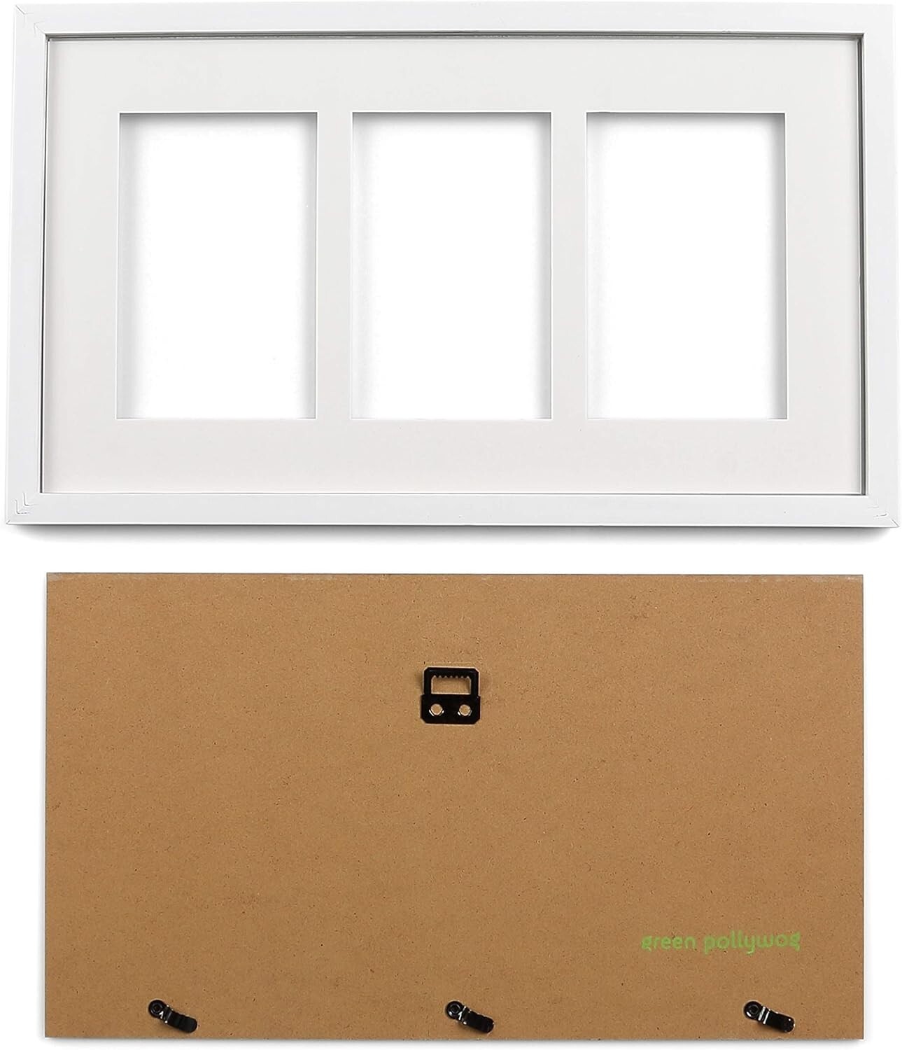 Thoughtful Pet Memorial Frame: Double Picture Display with Large Ink Pad – White
