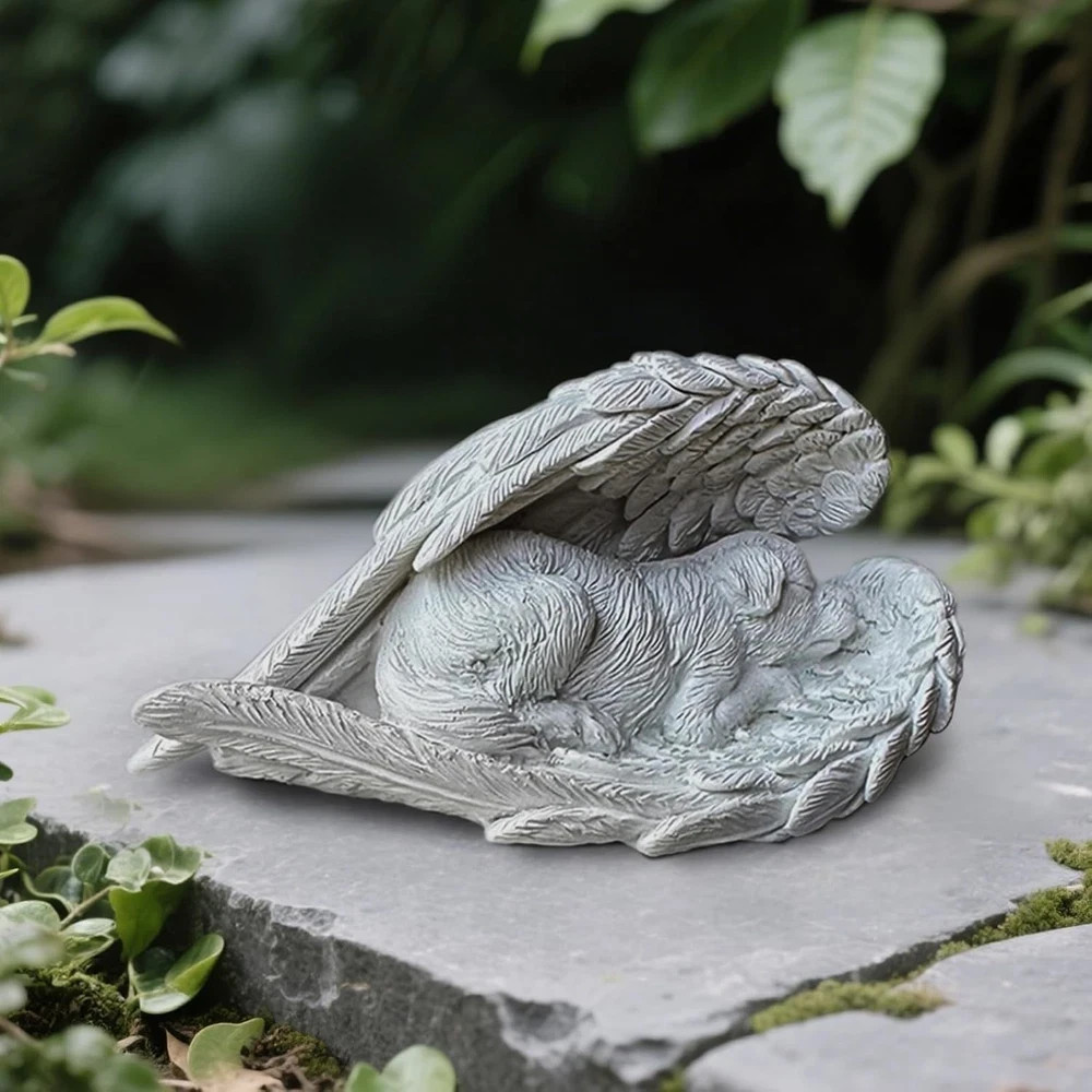 Dog Memorial Gifts for Loss of Dog Resin Pet Memorial Statue Guardian Angel