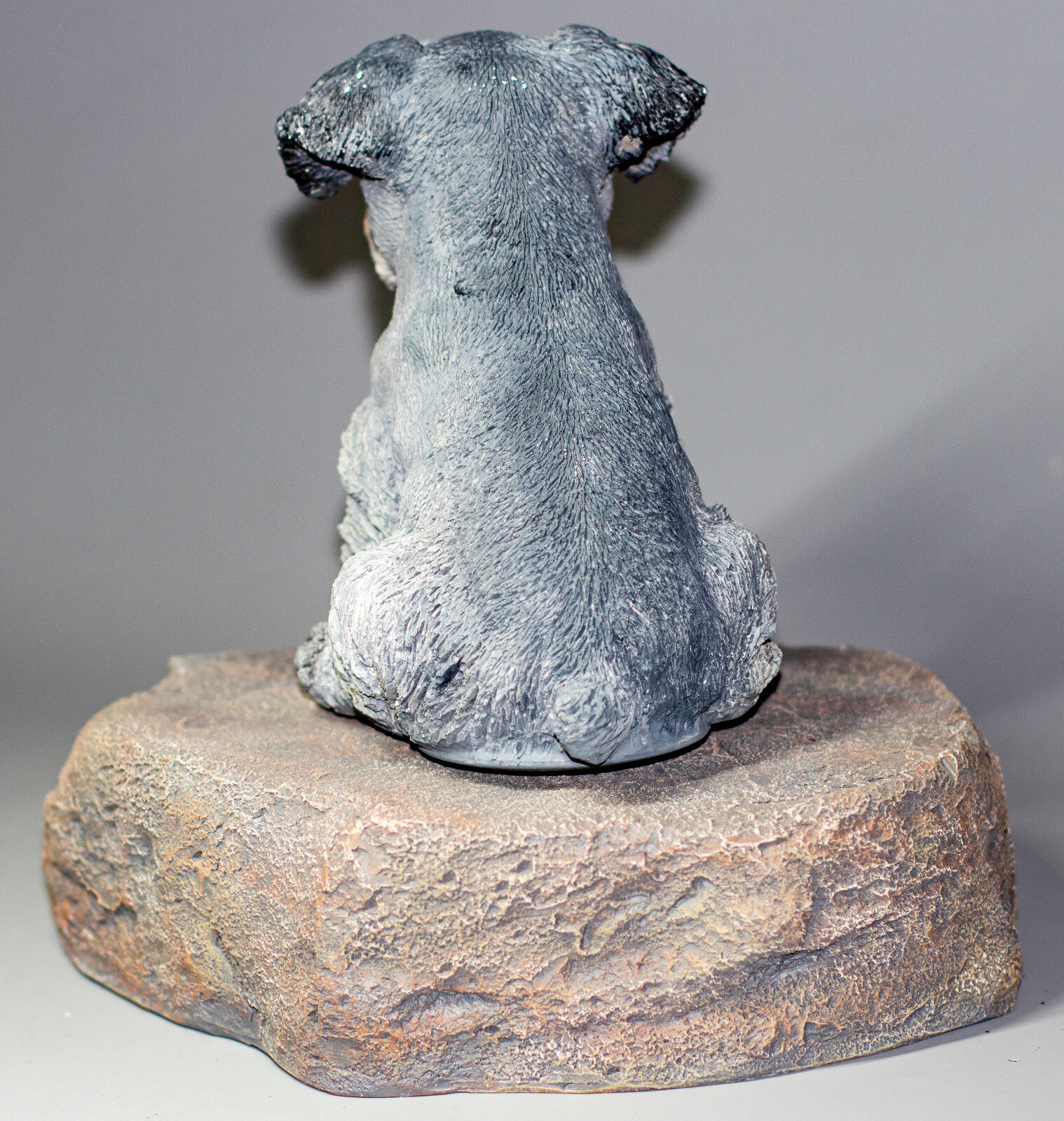 Schnauzer Urn Dog Ashes Unique Memorial Stone Plaque Pet Grave Statue Keepsake