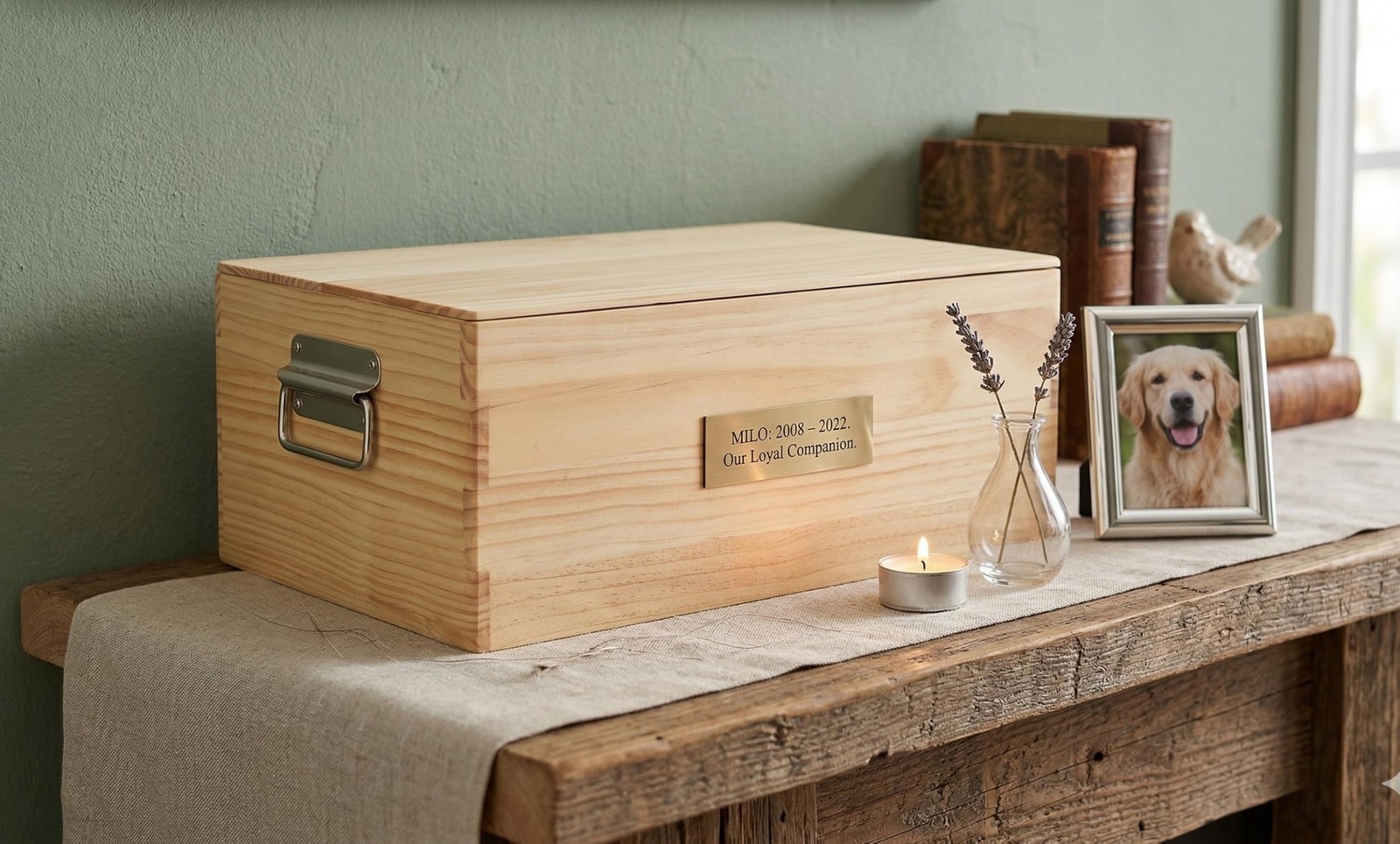 Eitida Pet Casket Burial Pet Loss Coffin Pet Memorial For Dogs Cats And Animals