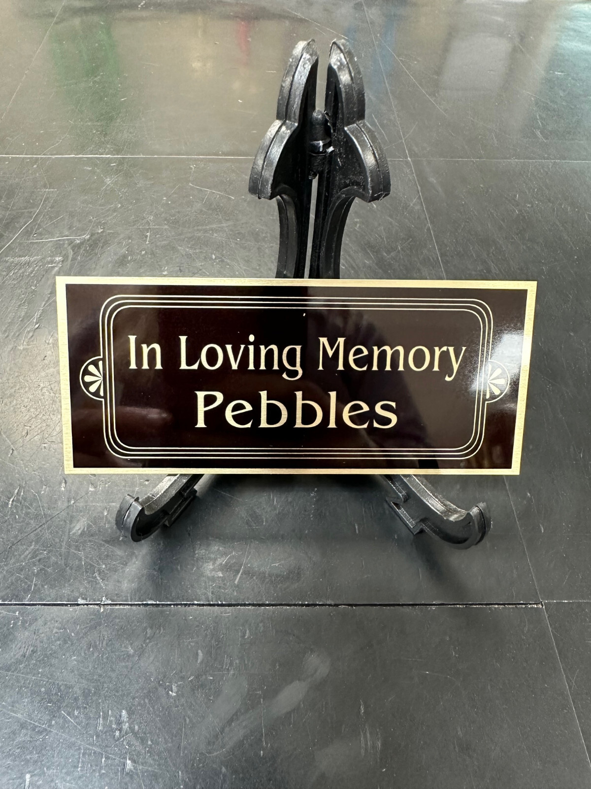 2 1/4″ x 5 1/4″ Customized Aluminum Plate for Pet Memoiral Urn