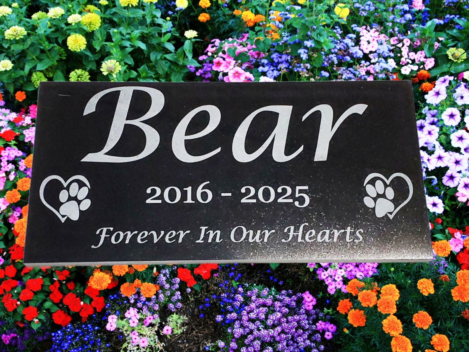 Pet Loss Memorial Grave Marker Headstone Garden Burial Stone Cemetery Plaque t19