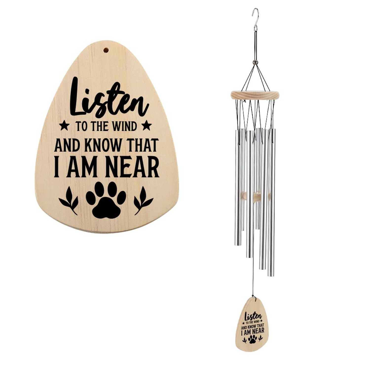 Listen to The Wind Memorial Wind Chime, Pet Dog Cat Remembrance Sympathy Gift…