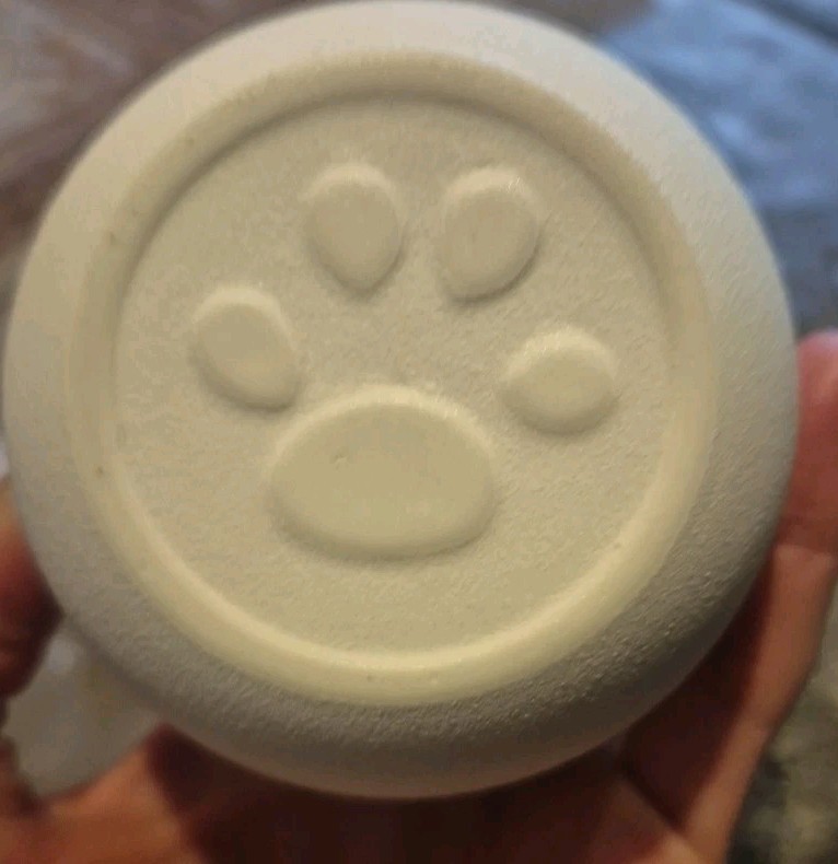 Cat Urn White Ceramic 3 1/2 Inches.Brand New