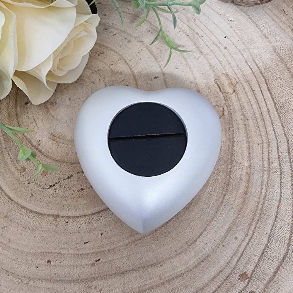 Dog, Cat, Pet Memorial keepsake Urn For Ashes Pearl White Heart