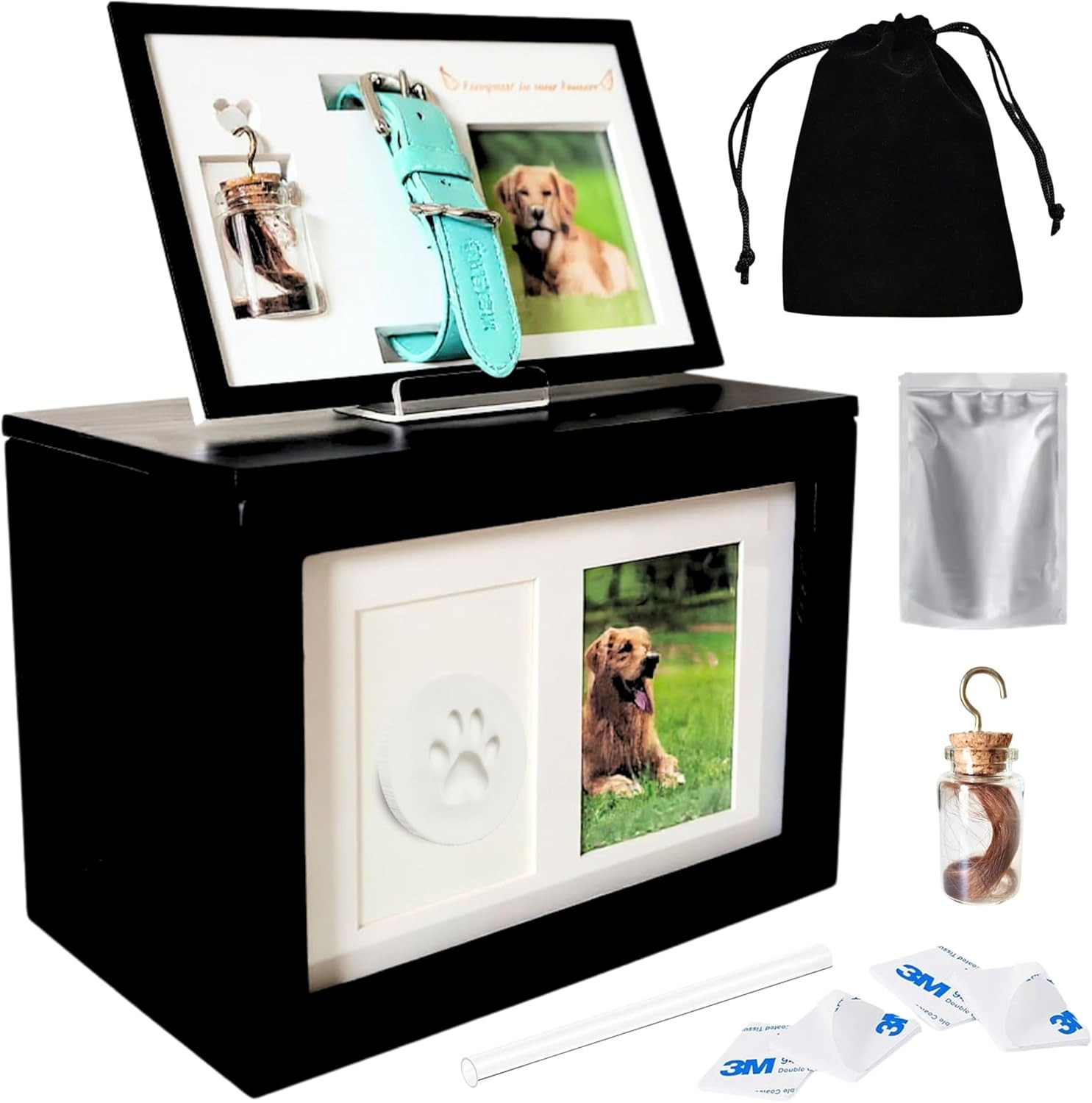 Urn for Ashes for Pets Large 9.5 × 5.71 × 7.13 Pet Urn for Dogs, Dog Ashes Keeps