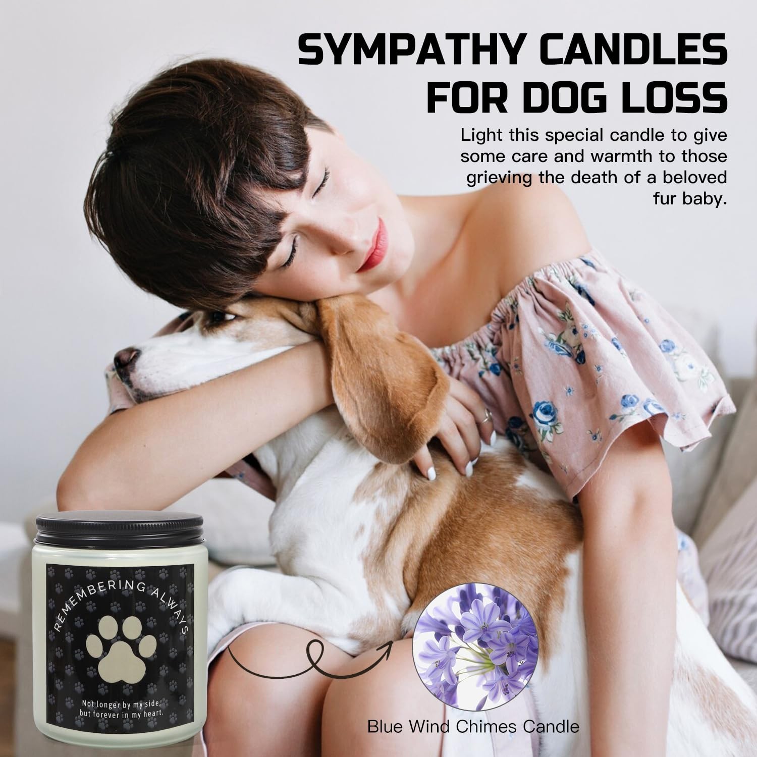 iAOVUEBY Dog Memorial Gifts for Loss of Dog, Loss of Dog Sympathy Gift Basket…
