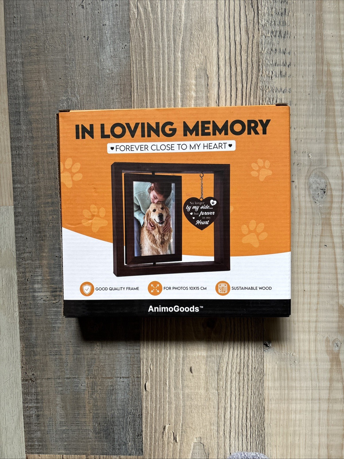 Pet Photo Picture Frame Memorial Vertical In Loving Memory