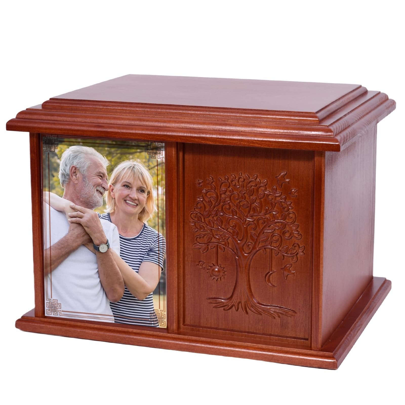 Double Urn for 2 Adults, Urns for Ashes for Man Women, Tree of Life Cremation…