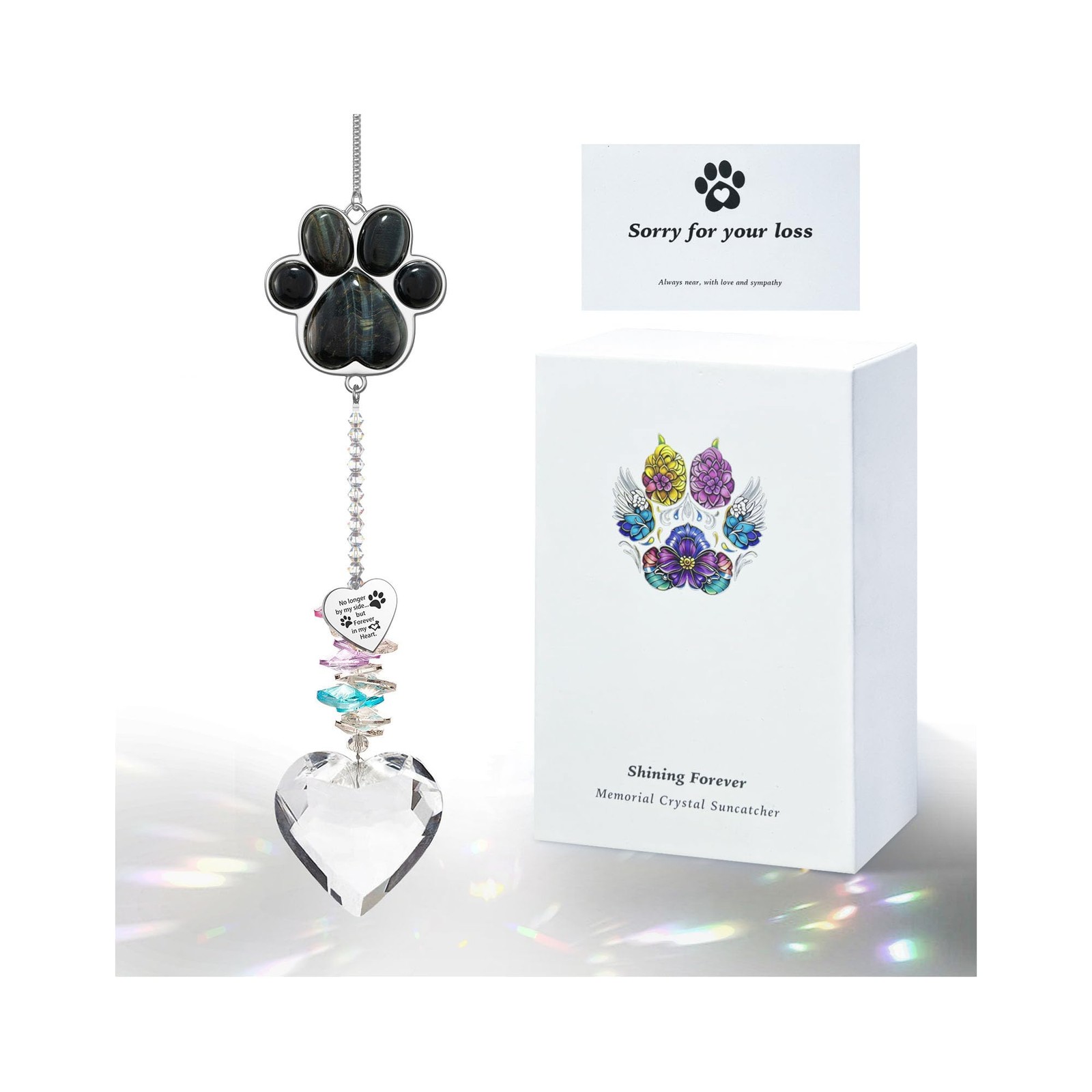 Dog Memorial Gifts, Pet Memorial Suncatcher, Loss of Dog Sympathy Gift