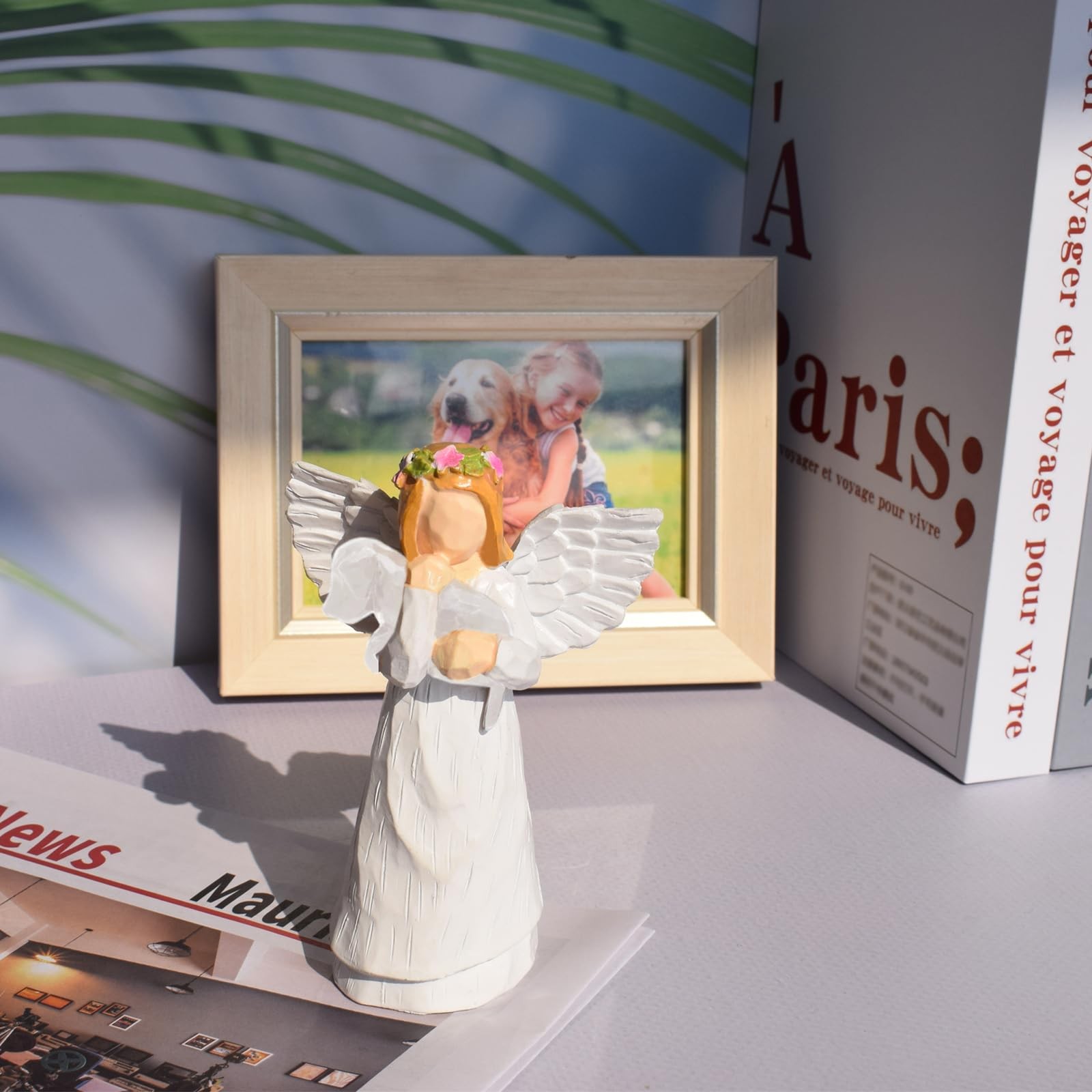 Angel of Friendship Pet Memorial Gift – Dog Remembrance Angel Figurine with 7…