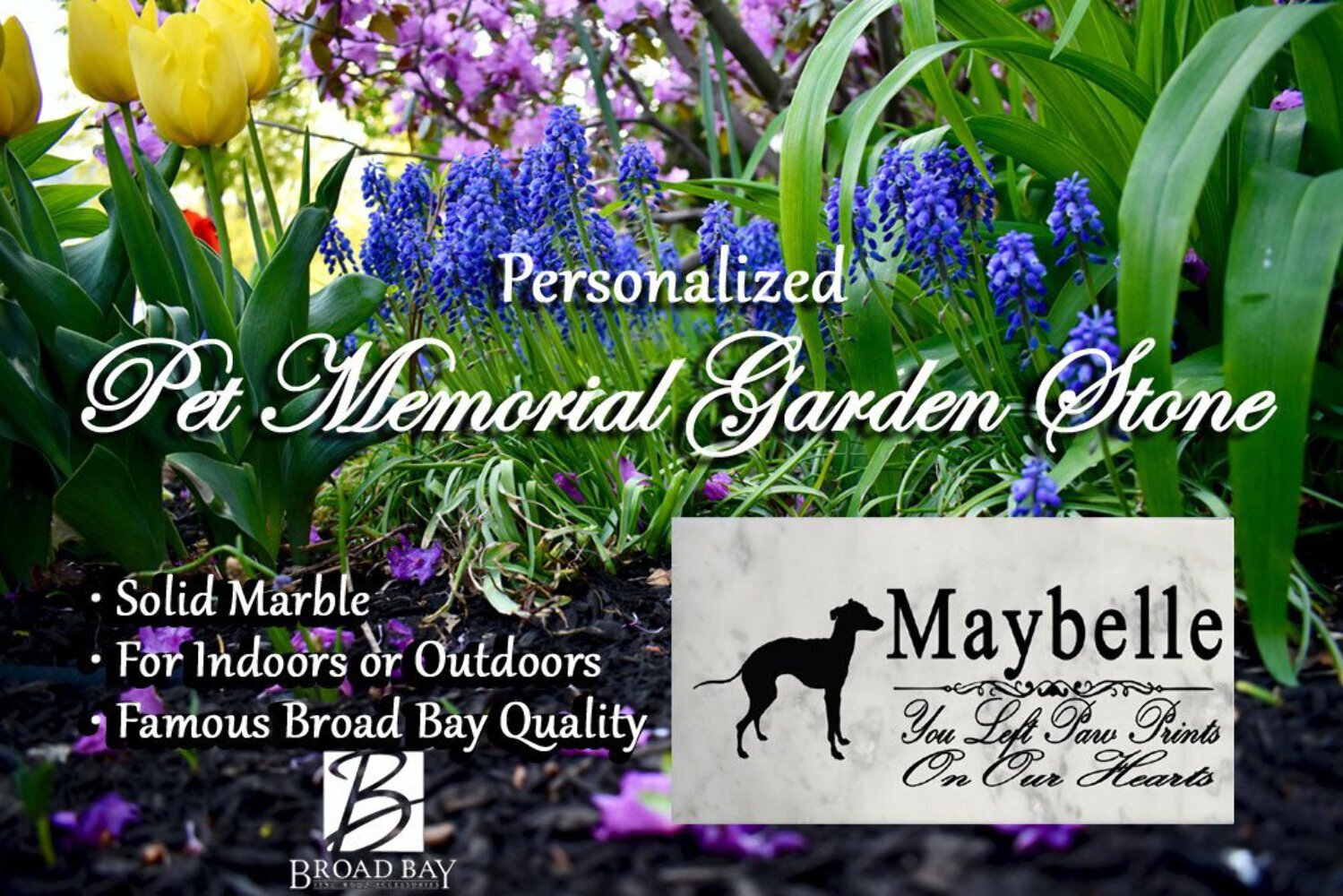 Italian Greyhound Memorial Stone Personalized Dog Garden Rock Grave Marker Outdo