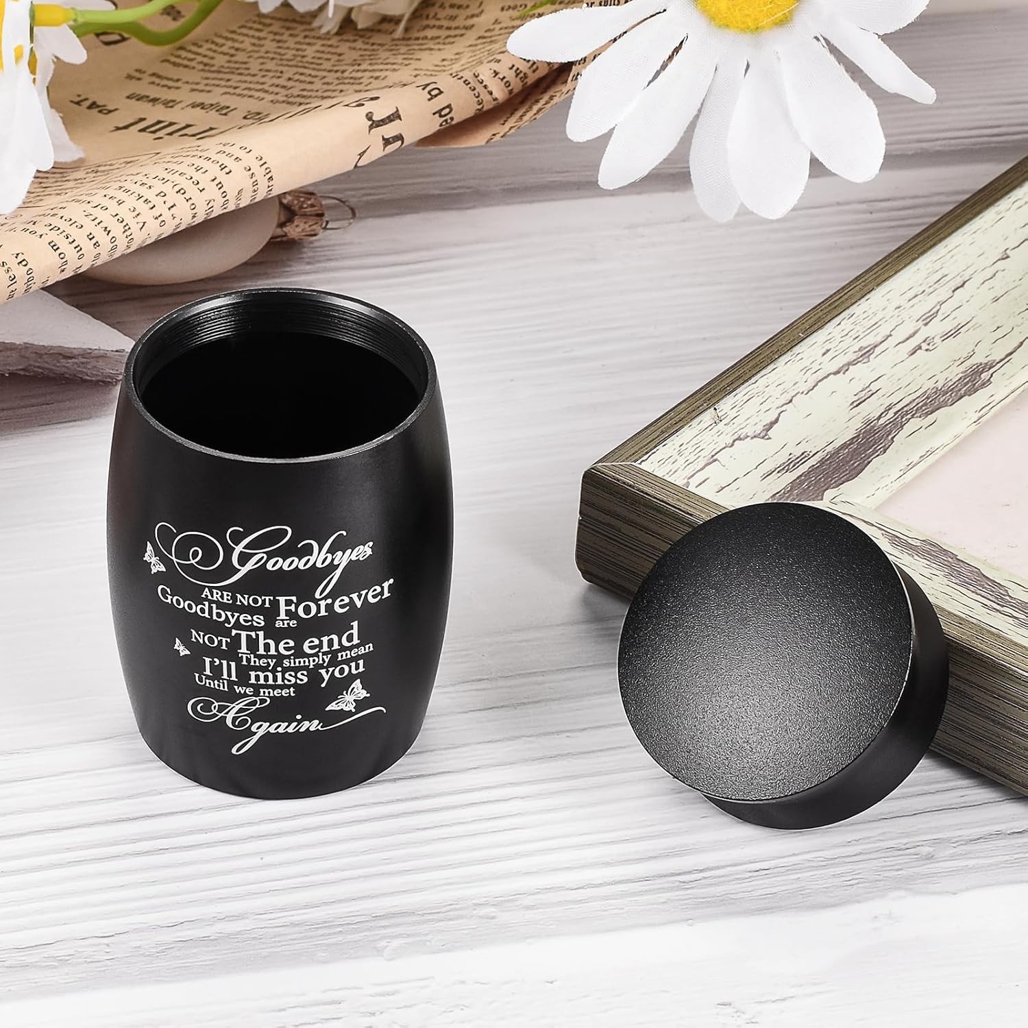 Small Urns for Human Ashes Keepsake – 3 Inches Butterfly Mini Cremation Funer…