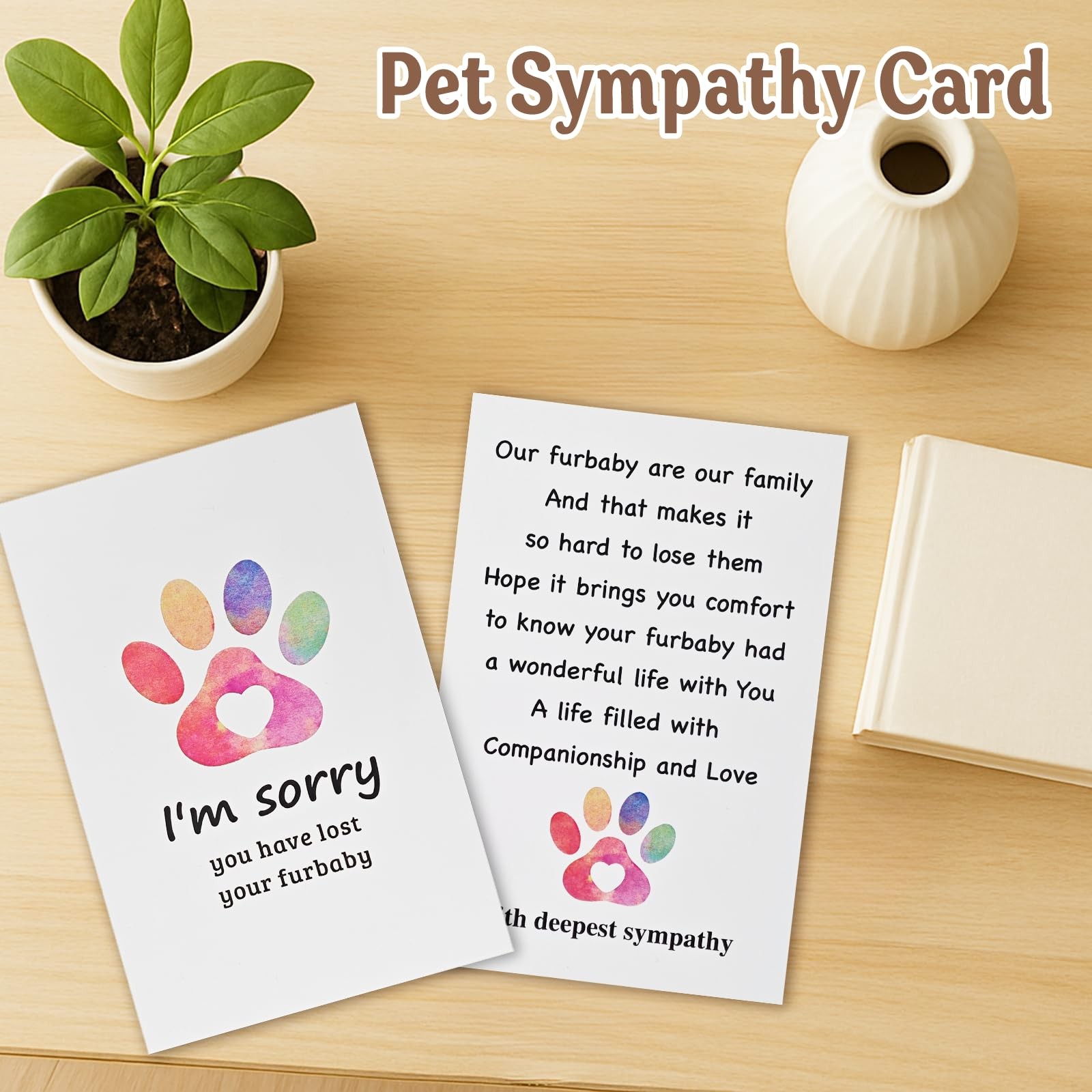 Aurlova Pet Memorial Gifts For Loss Of Dog 4X6 Rotating Wooden Picture Frame