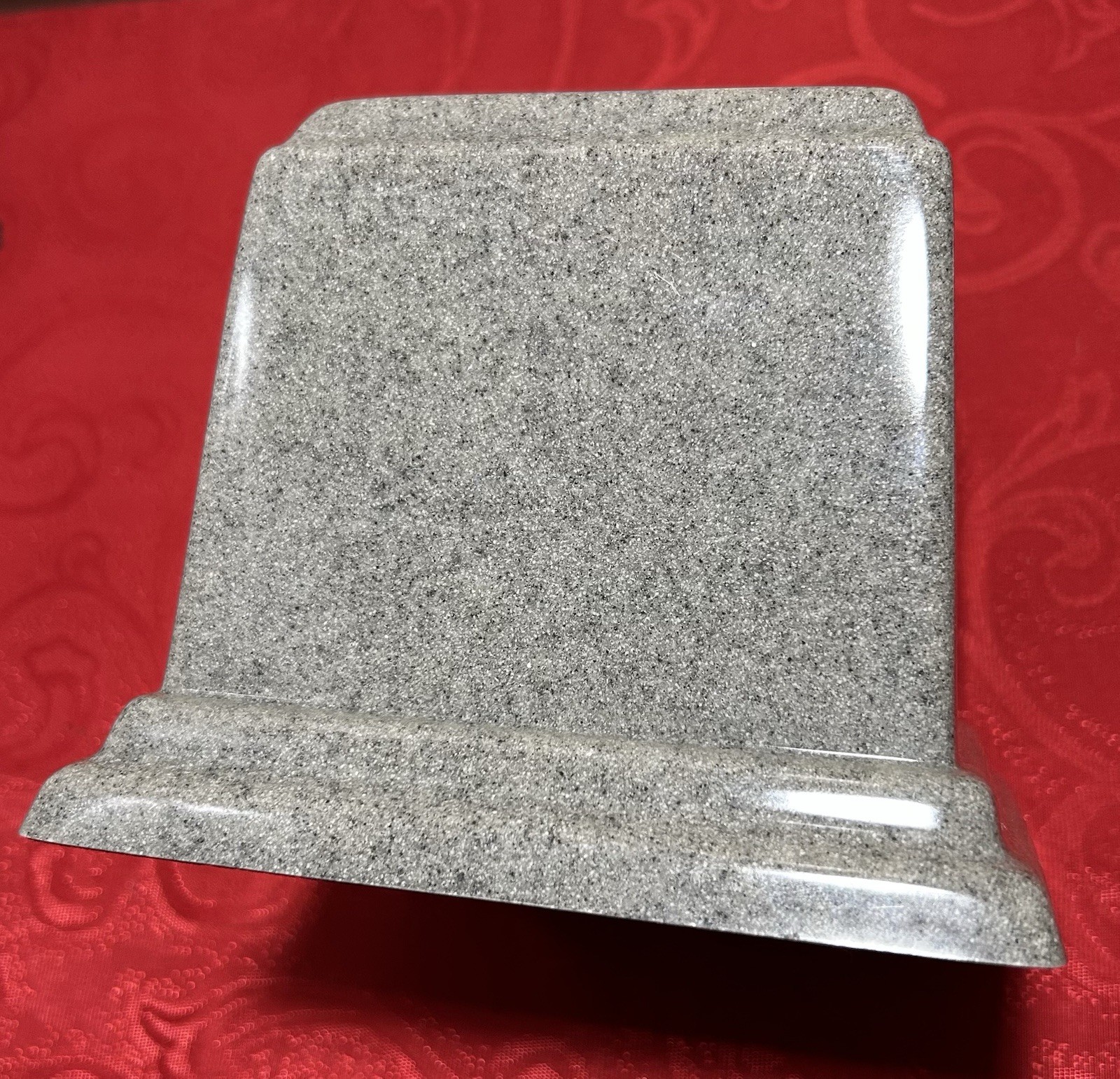 Cultured Granite Pet Urn Medium-Large Up To 75 Pounds Misty Gray
