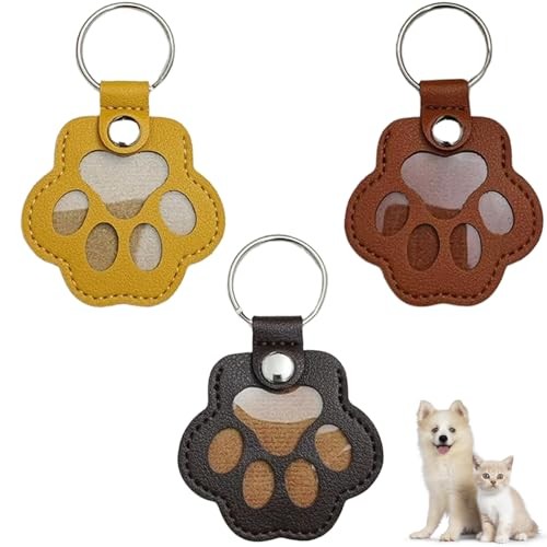 Cat Dog Hair Storage Keychain, Pet Hair Keychain, Fur Brown+black+yellow