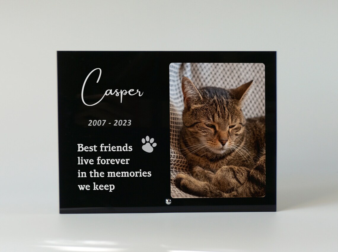 Personalised Pet loss Memorial Photo Plaque Dog Cat Horse Keepsake Custom Gift