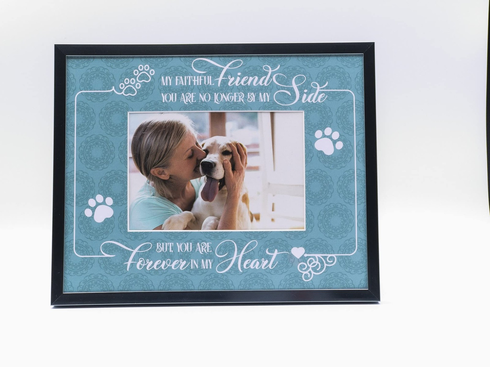 Majestic Zen Dog Memorial Picture Frame, Alum-Memorial Frame-M-24, Holds 4×6 …