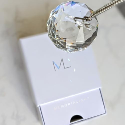 Modern Grief Gift, 40mm Crystal Ornament Rainbow Maker, Unique Memorialight