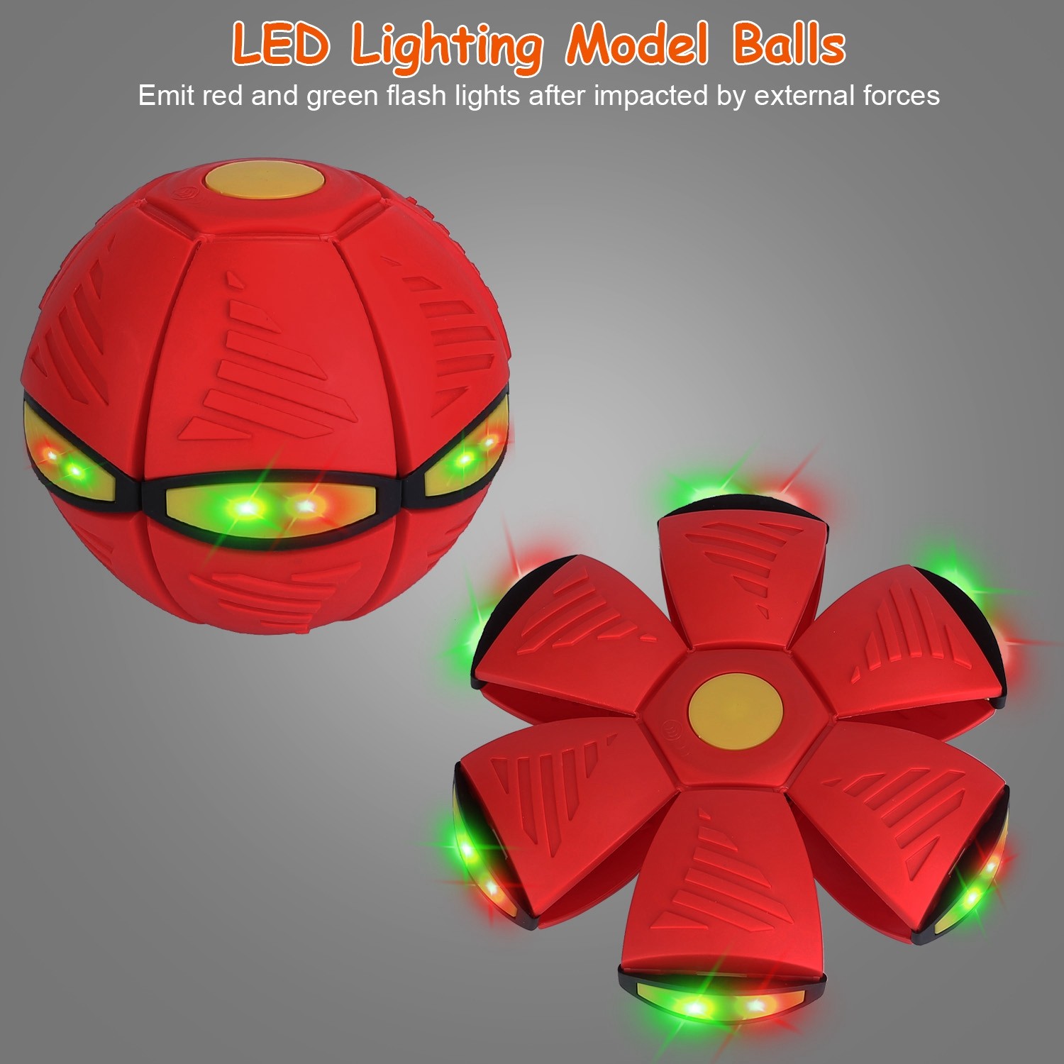 4 Pack Flying Saucer Ball Electric Colorful Flying Toy UFO Ball With LED Lights