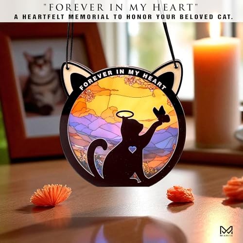 Pet Paw Print KeepSake Dog Memorial Suncatcher – Pet Miarita- Cat Fur Keepsake