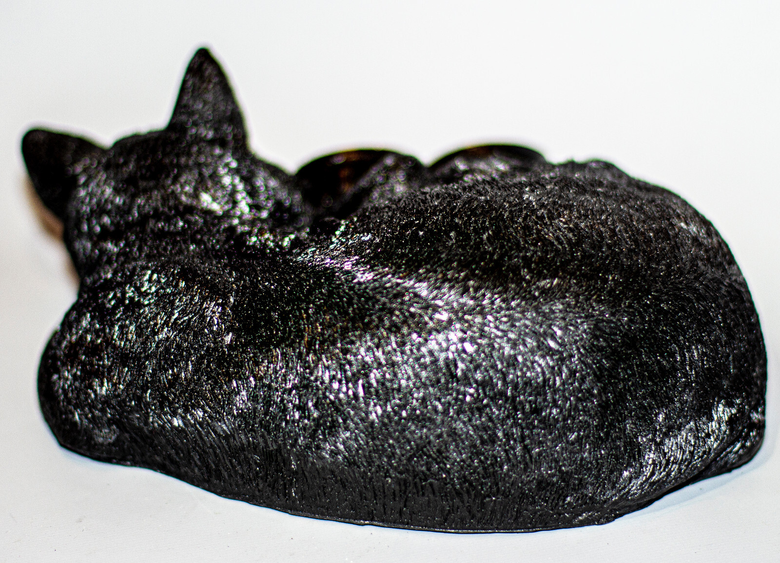 Black Cat Cremation Urn Ashes Heart Plaque Statue Pet Loss Memorial Personalized