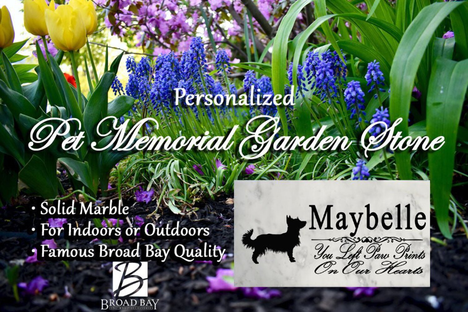 Australian Terrier Memorial Marble Stone Plaque Personalized Garden Plaque Grave