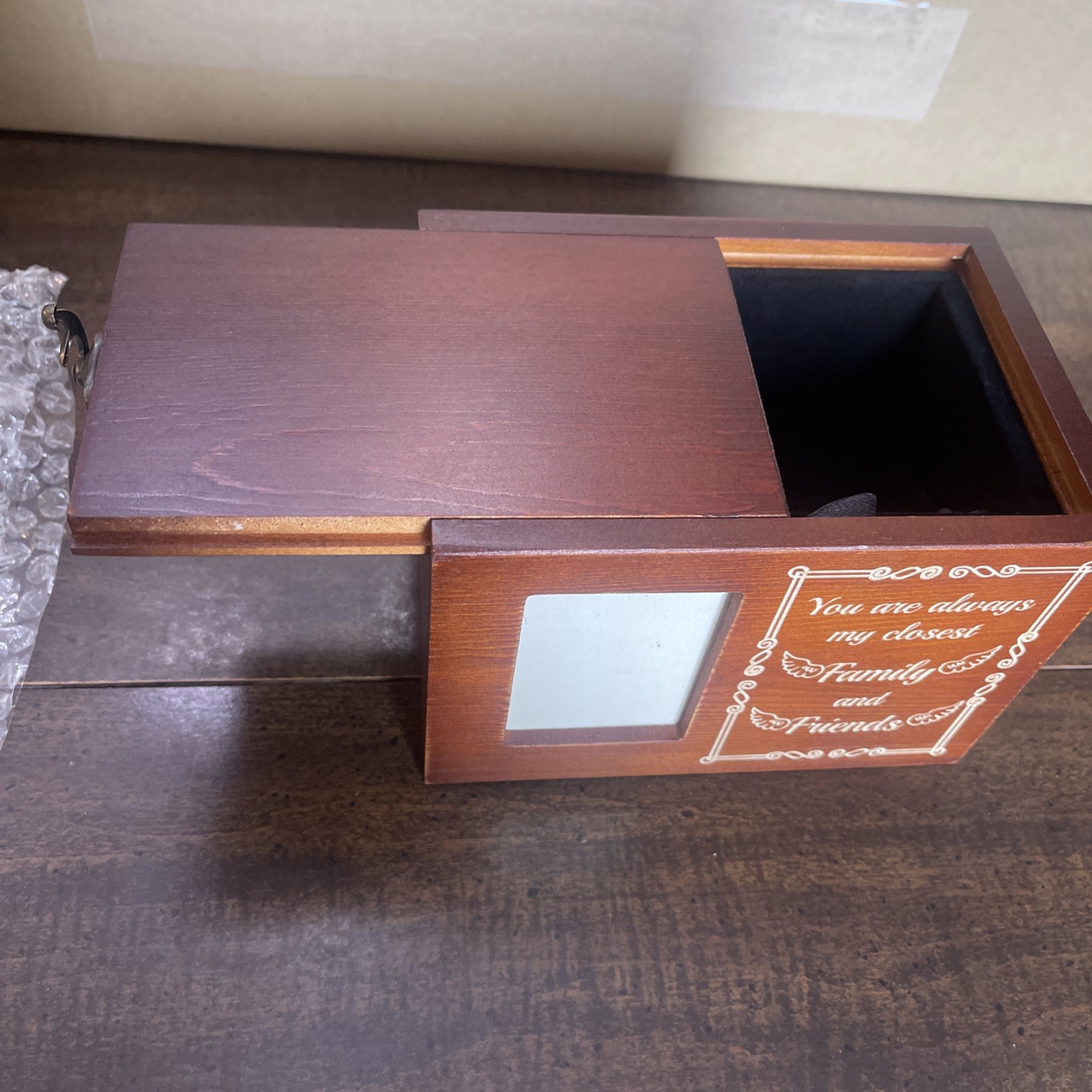 Pet Urn Cat Dog Wooden Picture Brand New