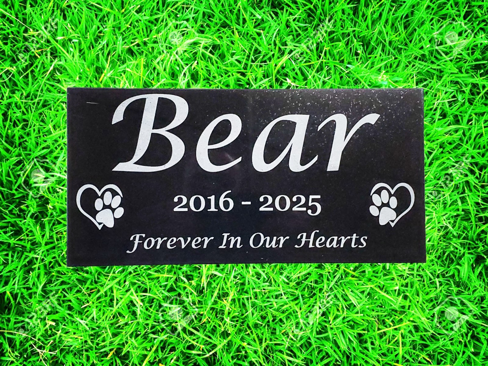 Pet Loss Memorial Grave Marker Headstone Garden Burial Stone Cemetery Plaque t19