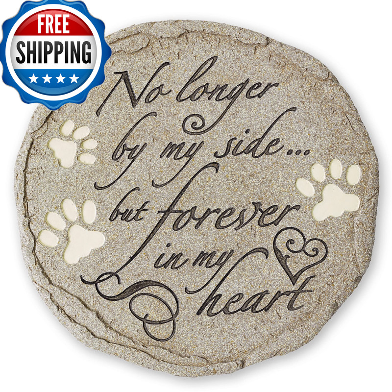 Orchid Valley Cat Or Dog Grave Marker Or Garden Memorial Stone. No Longer By My