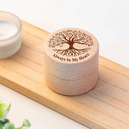 Small Wood Urn for Human Ashes Wooden Box Urns for Ashes – Tree of Life