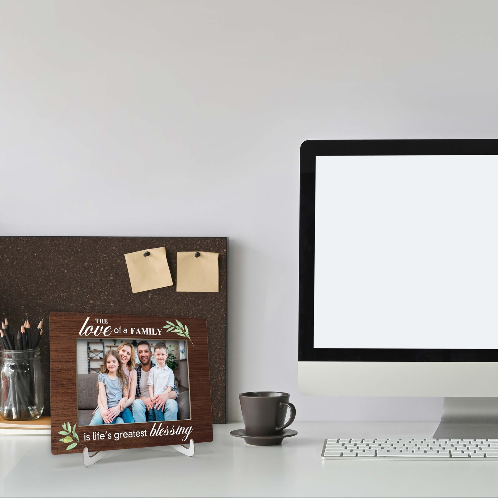 YSTEP Family Picture Frame – Adoption Gifts for Adoptive Parents, Wood 4×6 Ph…