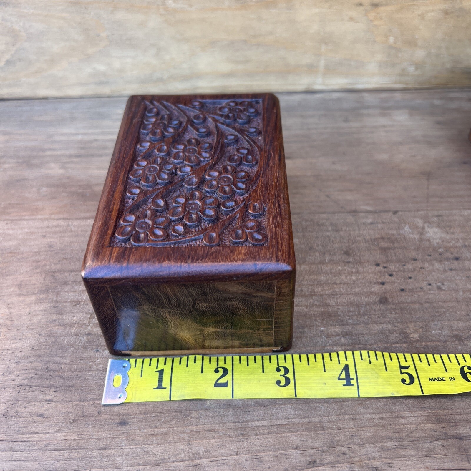 Tree of Life Pet Urn SMALL Keepsake Engraved Wooden Natural Rosewood Box