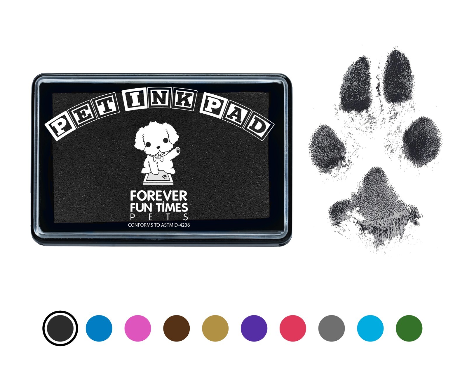 Pet Paw Print Kit – Paw Print Pad – Non Toxic Ink Pad for Pets – Cats & Dogs