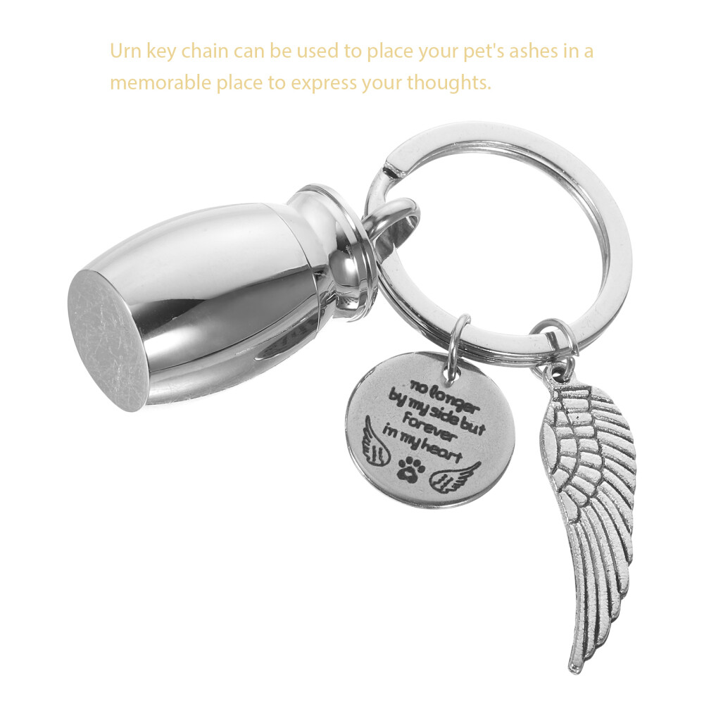 Mini Urn Memorial Keychain Small Cremation Urn Keepsake Keychain for Ashes