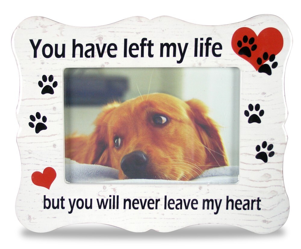 Pet Memorial Ceramic Picture Frame – You Have Left My Life But #2342