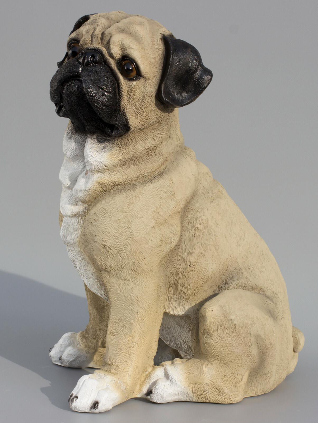 Pug Dog Urn For Pet Ashes Cremation Memorial Statue Animal Grave Decor Outdoor