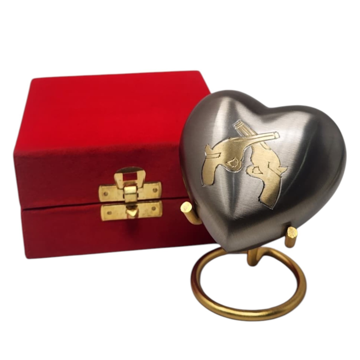 Christian Sacred Heart Jesus Memorial Keepsake Cremation Urn for Ashes with Box