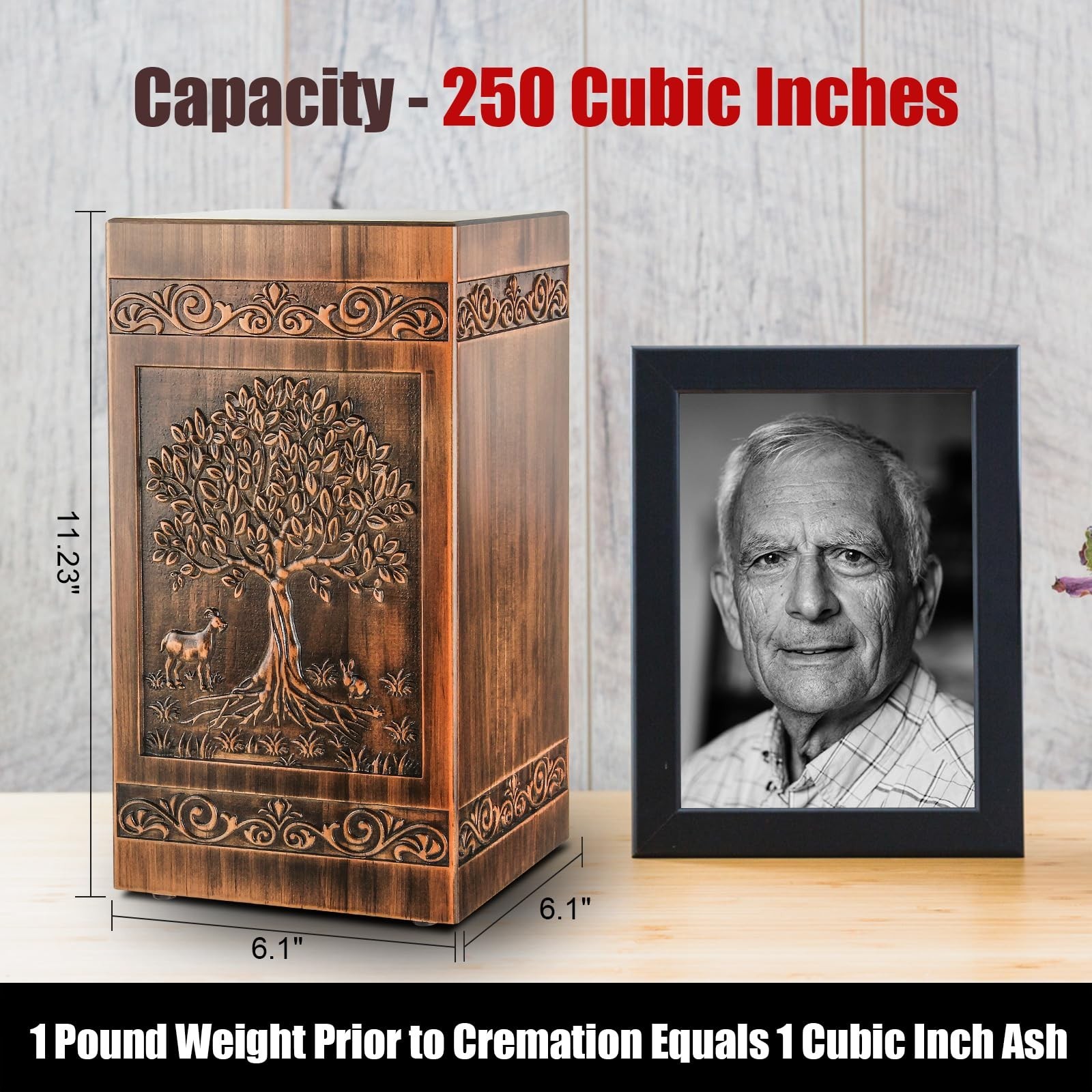 Wooden Urn for Ashes Adult Male Female, Cremation Urns for Human Ashes Adult …