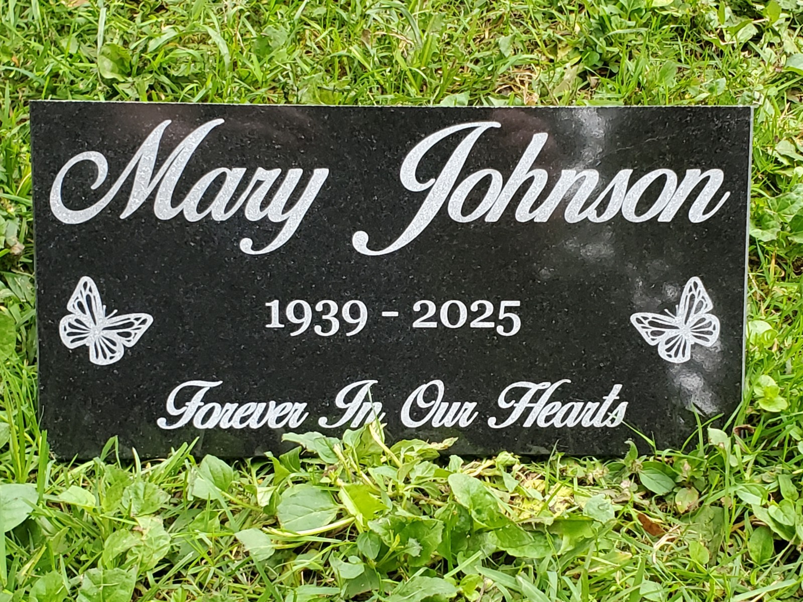 Loved One Memorial Grave Marker Headstone Garden Granite Stone Plaque loss t16