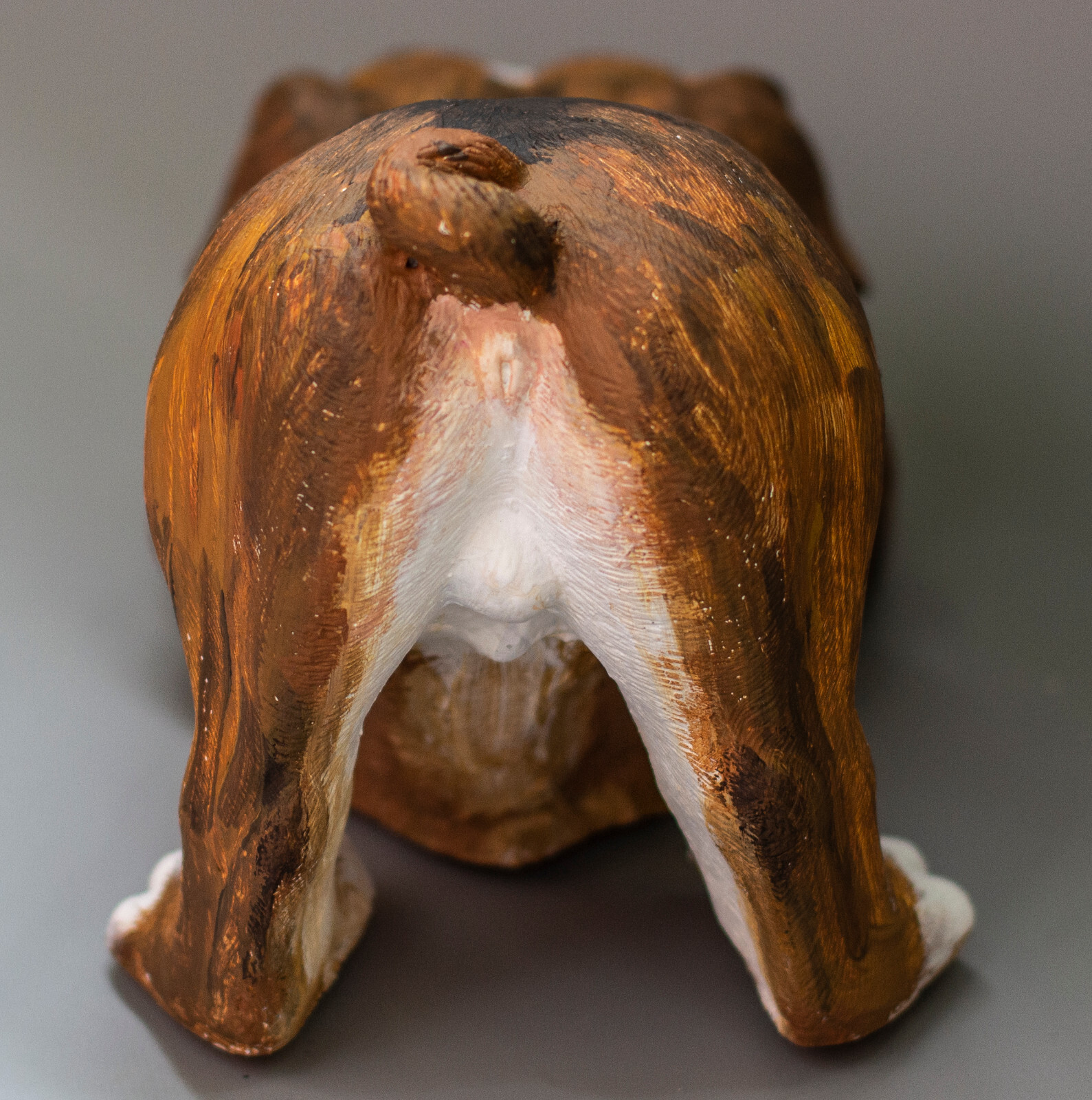 English Bulldog Urn Pet Ashes Dog Memorial Cremation Statue Animal Custom Paint