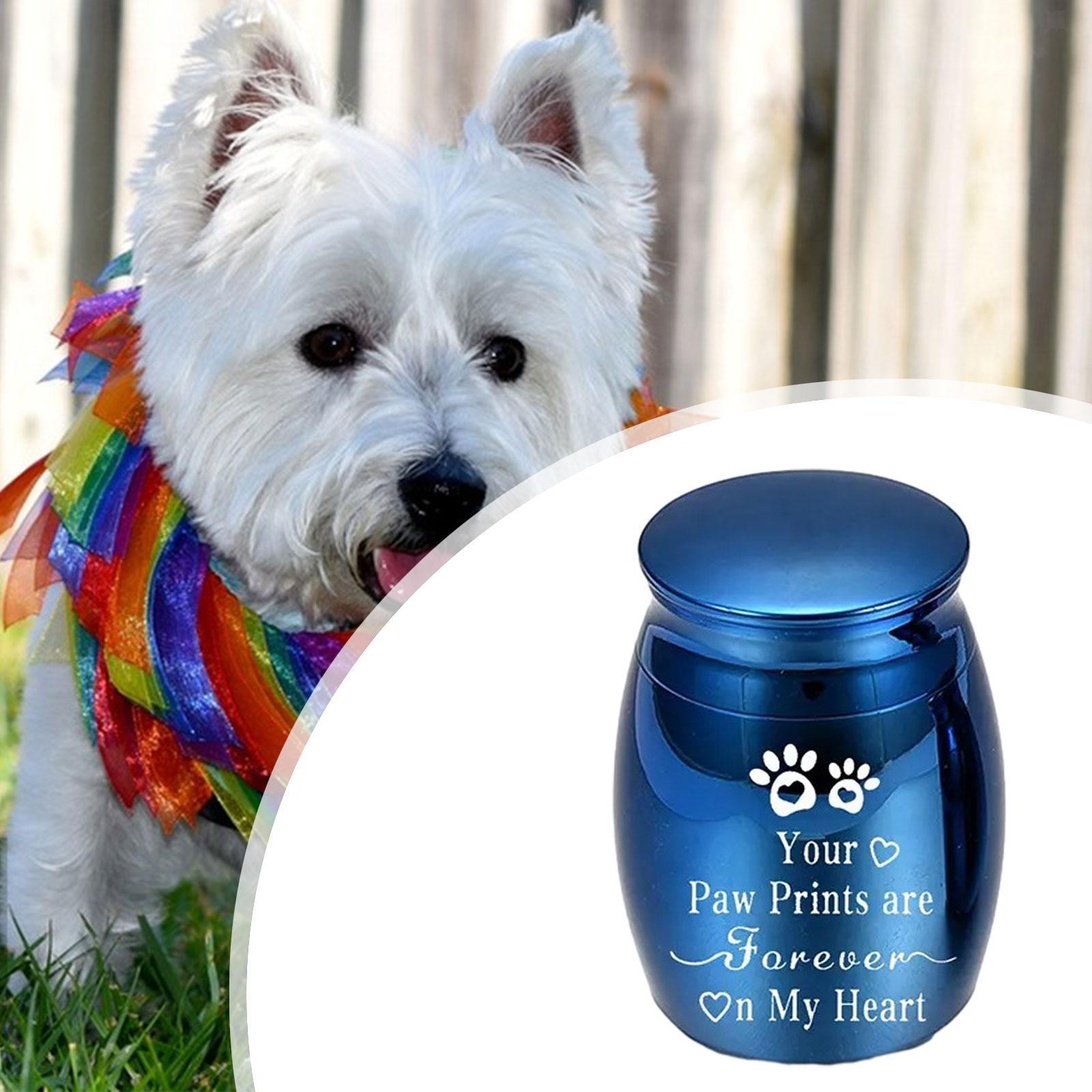 Urn Pet Cremation Urn Waterproof Aluminum Alloy Container Cat Ash Holder