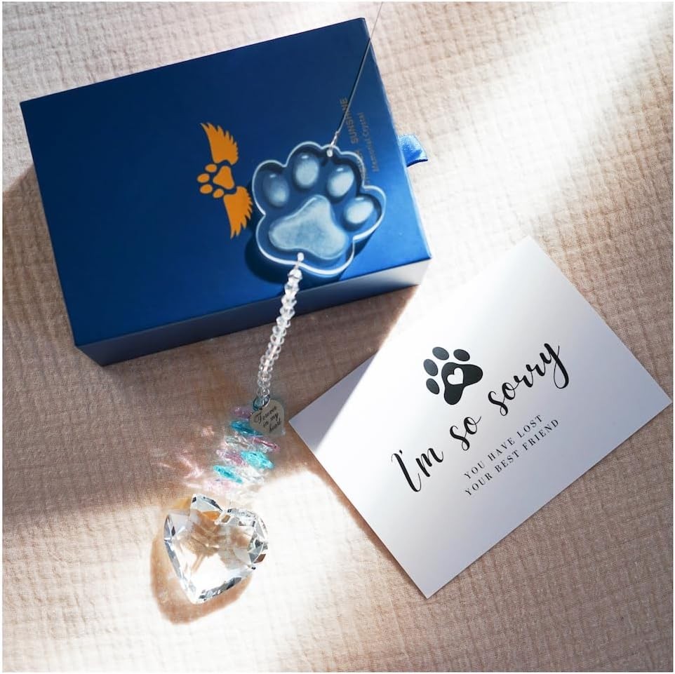 Customizable Crystal Pet Memorial Suncatcher – Cherish Pet Memories Beautifully