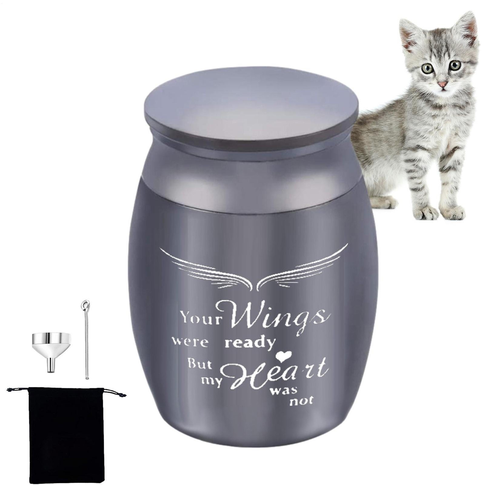 Dog Memorial Urn Casket, Keepsake Urn For Cremated Pet Ashes Mini Pet Urn Jar