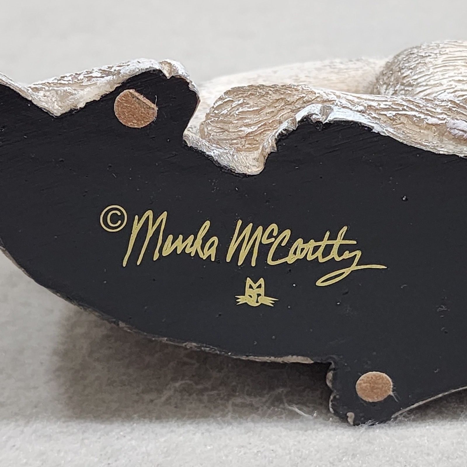 Sleeping Cat Figurine Commemorate Pet Tribute Memorial Statue Marsha McCarhty