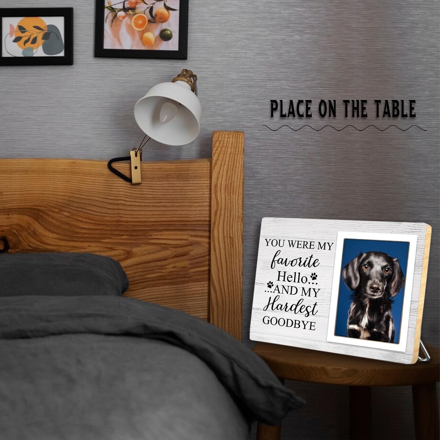 Pet Memorial Picture Frame for Dogs, Dog Memorial Photo Frame, Pet Loss Sympa…
