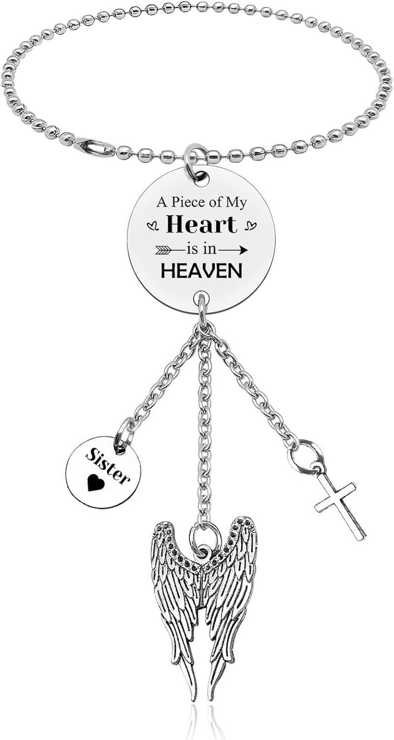 Memorial Car Hanging Ornament for Loss of Sister – Sympathy and Remembrance Gift