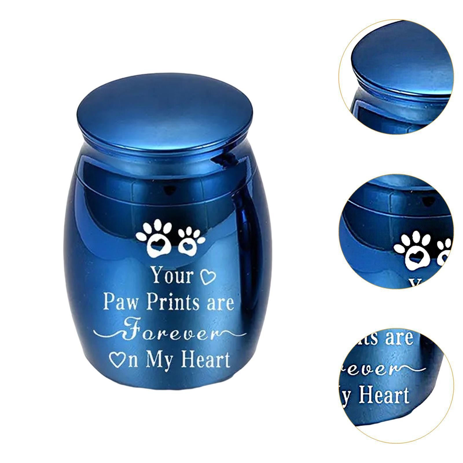 Urn Pet Cremation Urn Waterproof Aluminum Alloy Container Cat Ash Holder