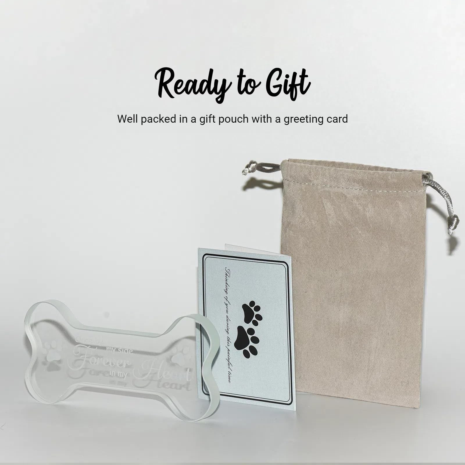 Crystal Glass Dog Memorial Gifts for Loss of Dog, Pet Memorial Gift for Dogs,…