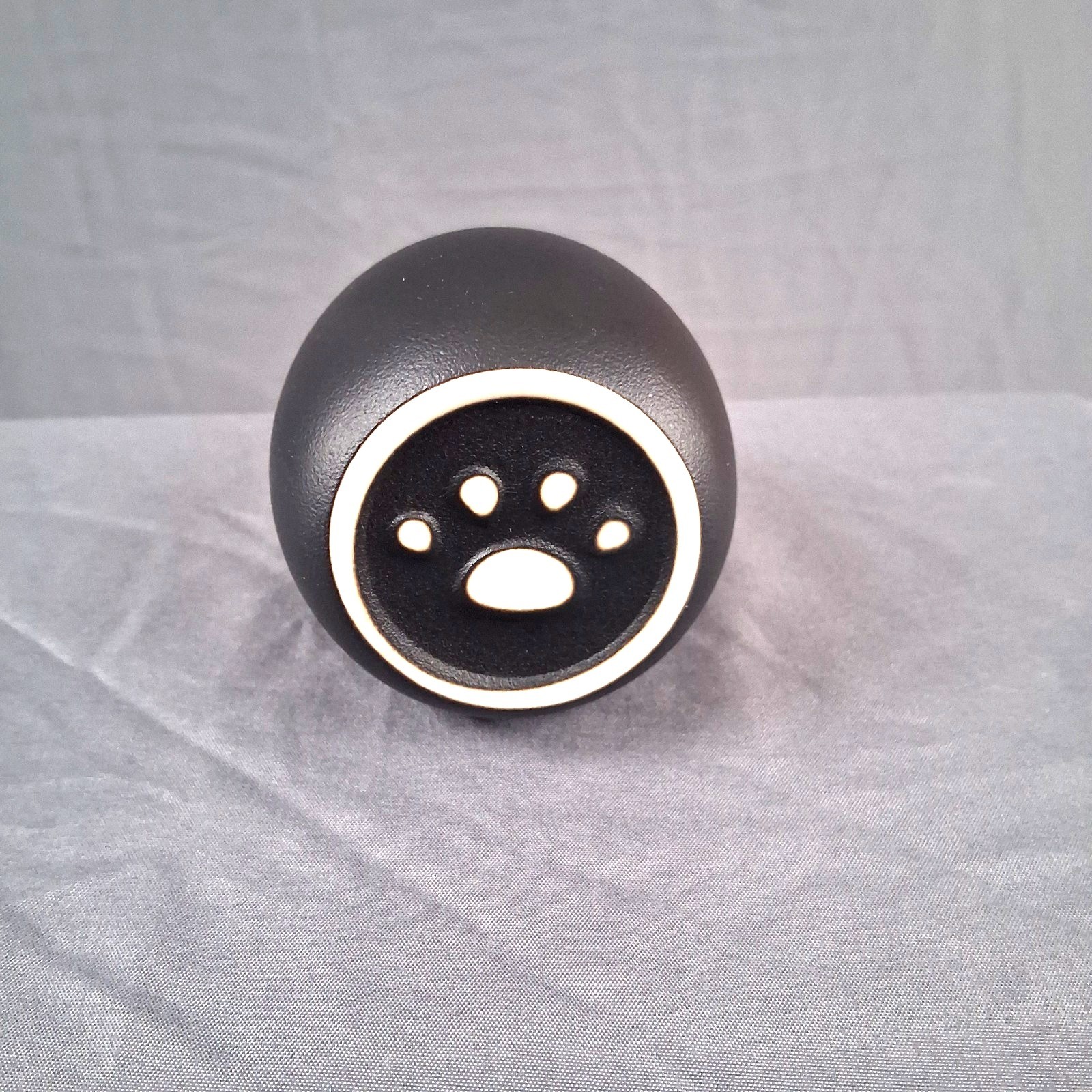 Cat Urn, Smiley-Cat Black Ceramic Pet Urn Commemorative Memorial Brand New!
